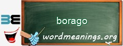 WordMeaning blackboard for borago